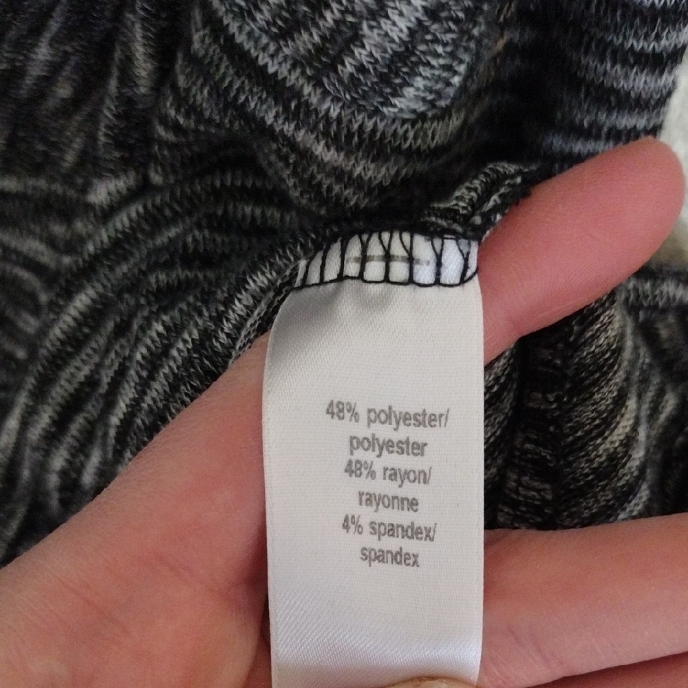 Maurices Black and Gray Cowl Neck Sweater - Picture 3 of 9